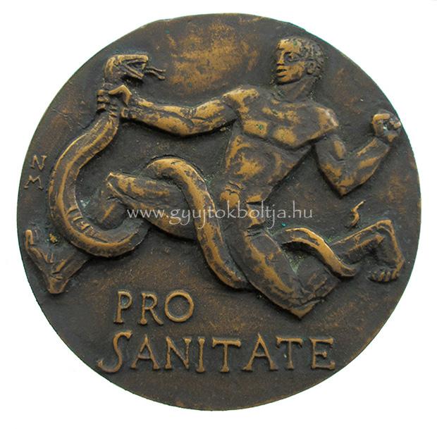 N�meth Mih�ly: Pro Sanitate plakett /eg�szs�g�gy/